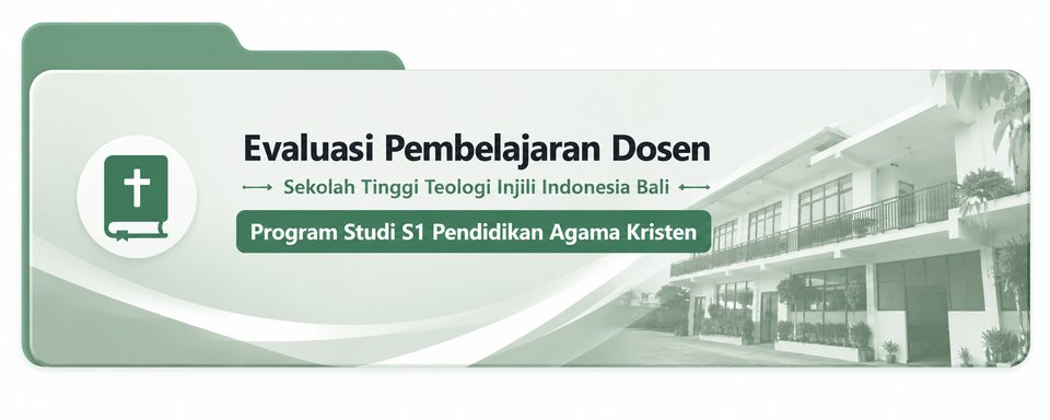 Evaluasi Pembelajaran Dosen — Program Studi S1 Pendidikan Agama Kristen